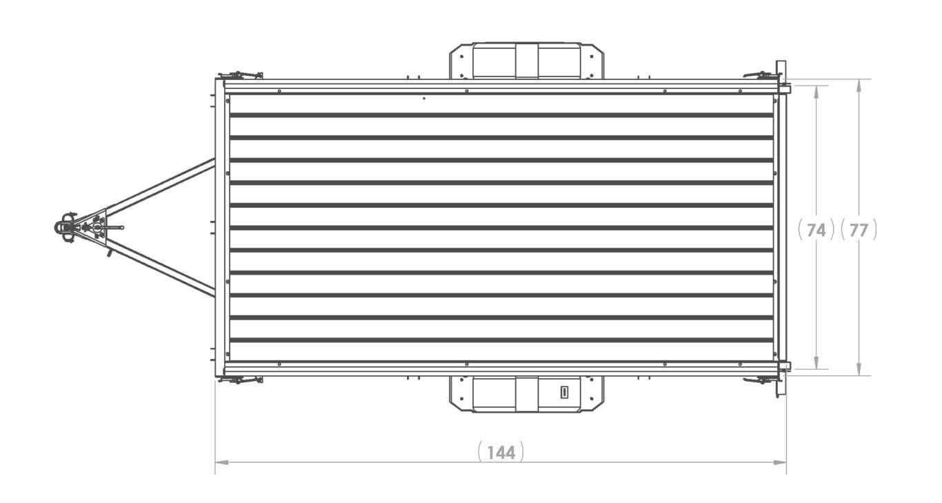 Karavan 6 x 12 ft. Steel Utility Trailer