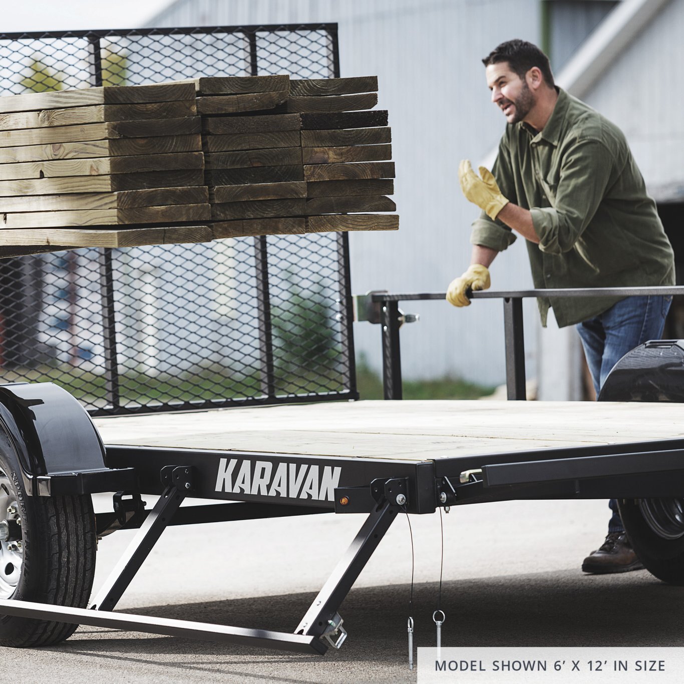 Karavan 6 x 12 ft. Steel Utility Trailer