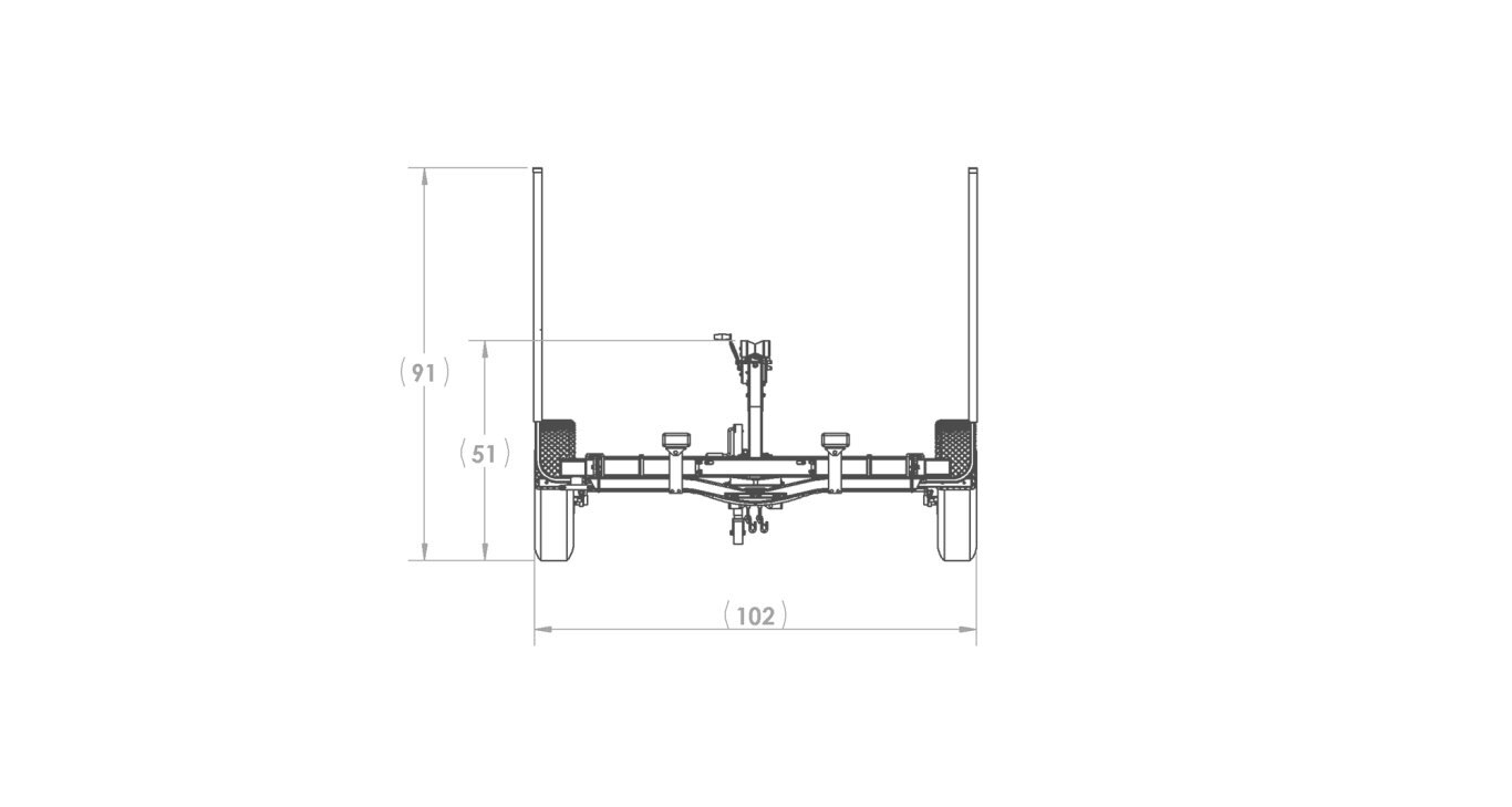 Karavan Single Axle Aluminum 4100# Bunk Trailer
