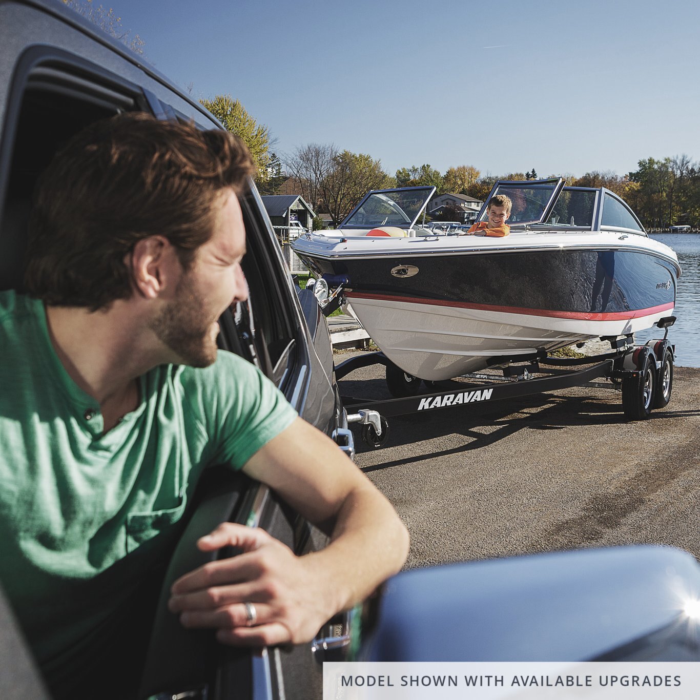 Karavan Tandem Axle 4800# Bunk Trailer