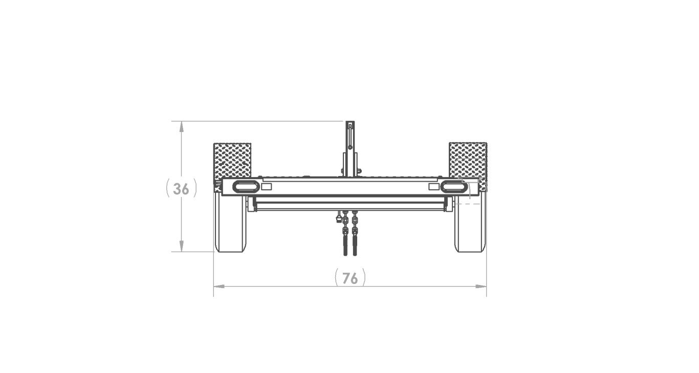 Karavan 48 x 67 In. 3750# GVWR Industrial Trailer