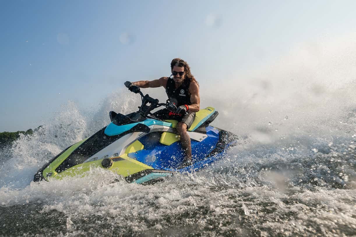 2026 Yamaha JetBlaster PRO 3 UP Azure Blue/Lunar Yellow