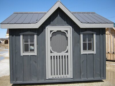 8x16 Shed with Porch & Railing