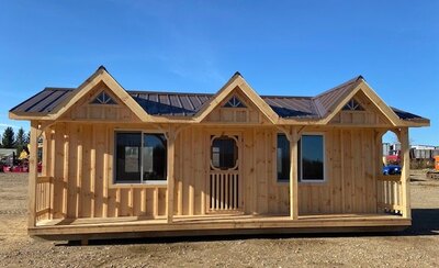 10x16 Shed with Porch & Railing