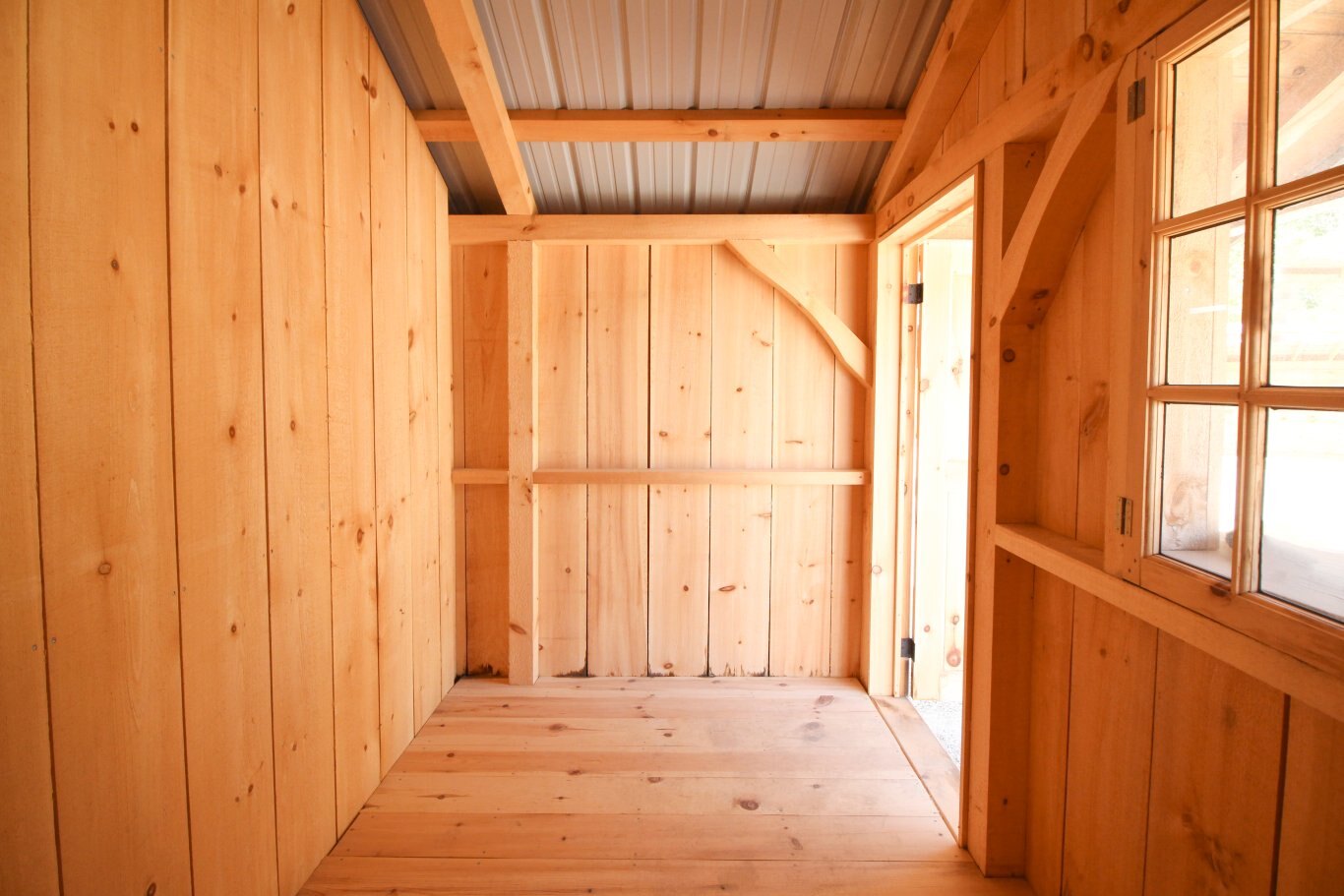 10x10 Cabana Shed with 4 Foot Timber Frame Overhang