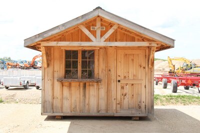10x10 Cabana Shed with 4-Foot Timber-Frame Overhang