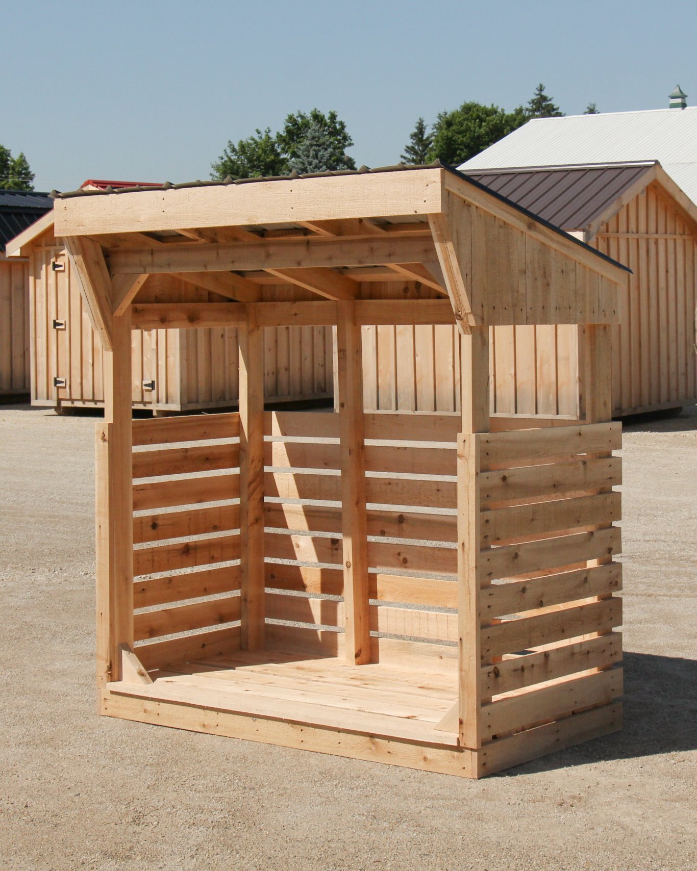 6-Foot Firewood Storage Shed