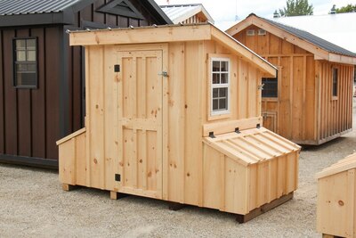 4x8 Chicken Coop, Melchers Green Roof