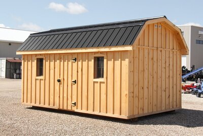 10x16 Board & Batten Shed with Hip Roof