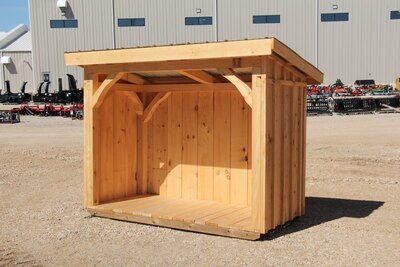 14x10 Wooden Shed with Single Slope Roof