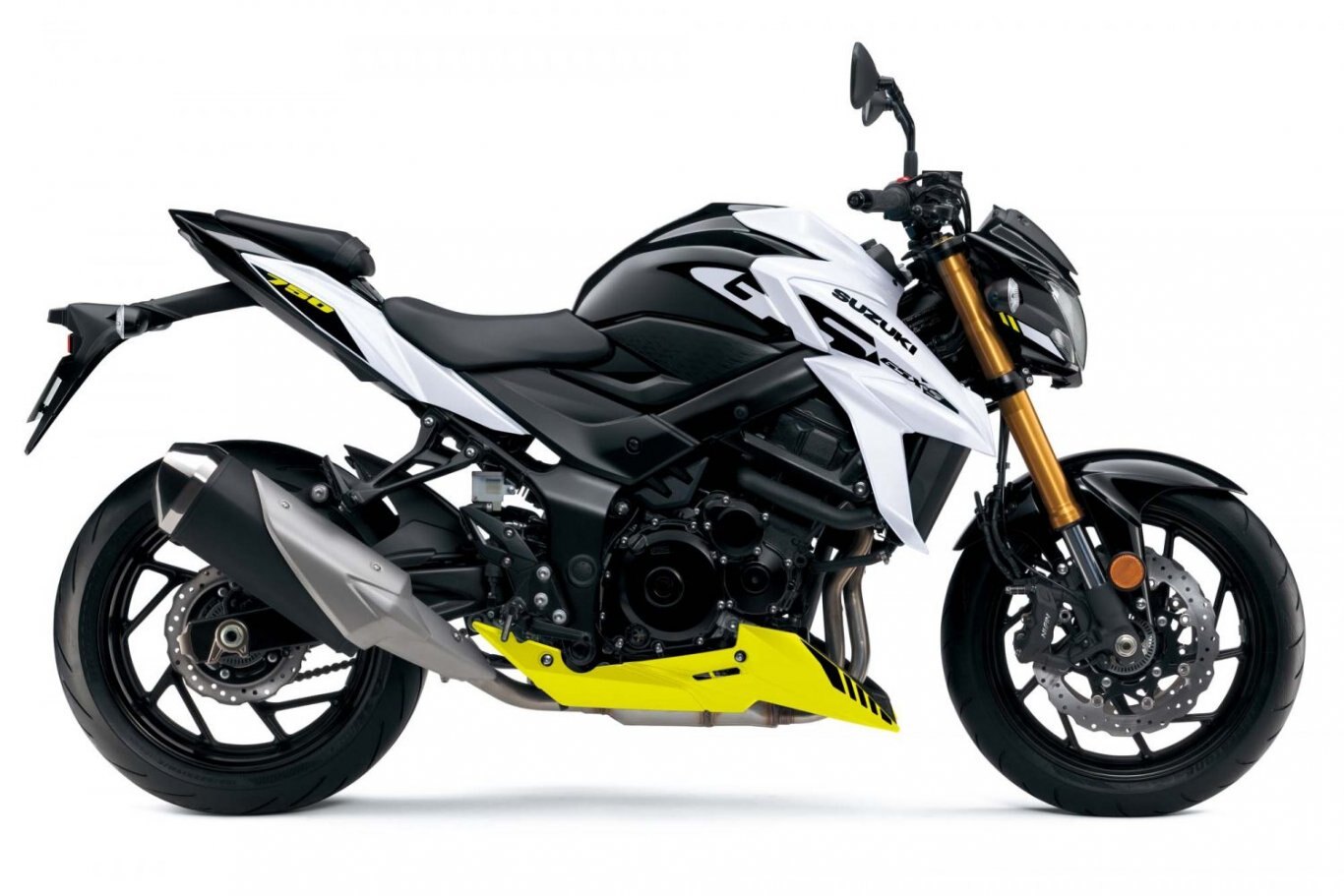 2022 Suzuki GSX-S750A Pearl Brilliant White / Champion Yellow