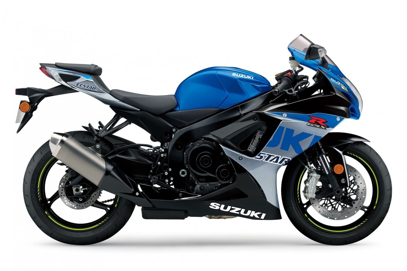 2022 Suzuki GSX R750 Metallic Triton Blue / Metallic Mystic Silver