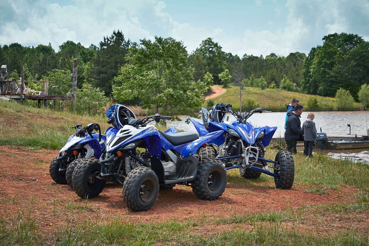 2023 Yamaha RAPTOR 90 Team Yamaha Blue