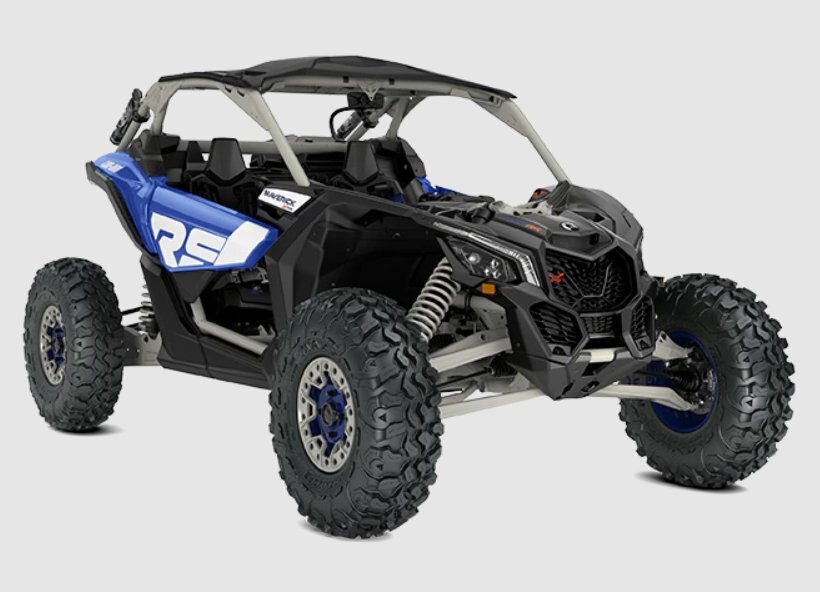 2023 Can-Am MAVERICK X3 X RS TURBO RR 72 intense-blue-carbon-black-chalk-grey