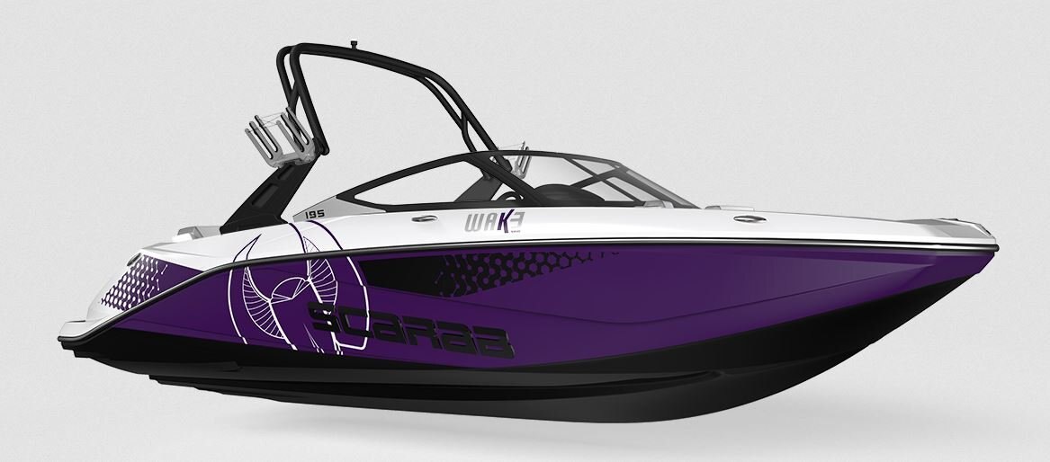 2024 Scarab Jet 195 WAKE ID BLACK/AMETHYST W/GRAPHICS