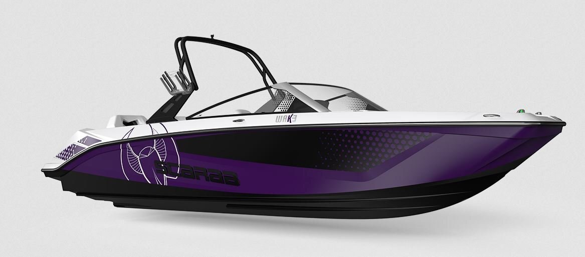 2024 Scarab Jet 235 WAKE ID BLACK/AMETHYST W/GRAPHICS