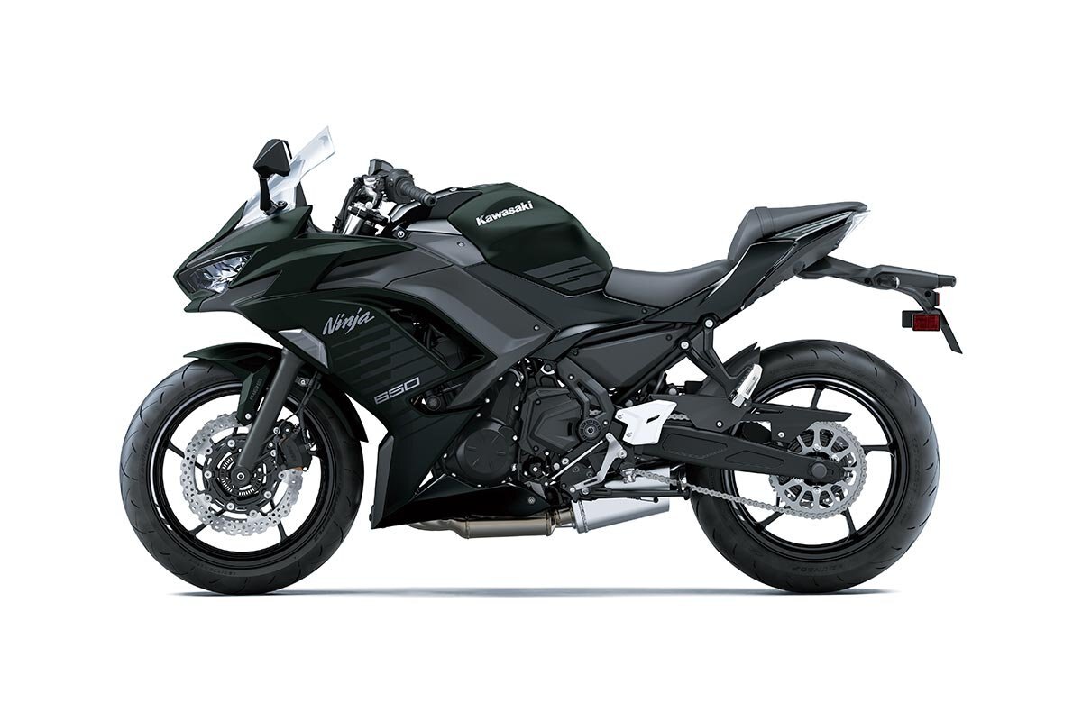 2025 Kawasaki NINJA 650 Metallic Matte Dark Green / Metallic Spark Black