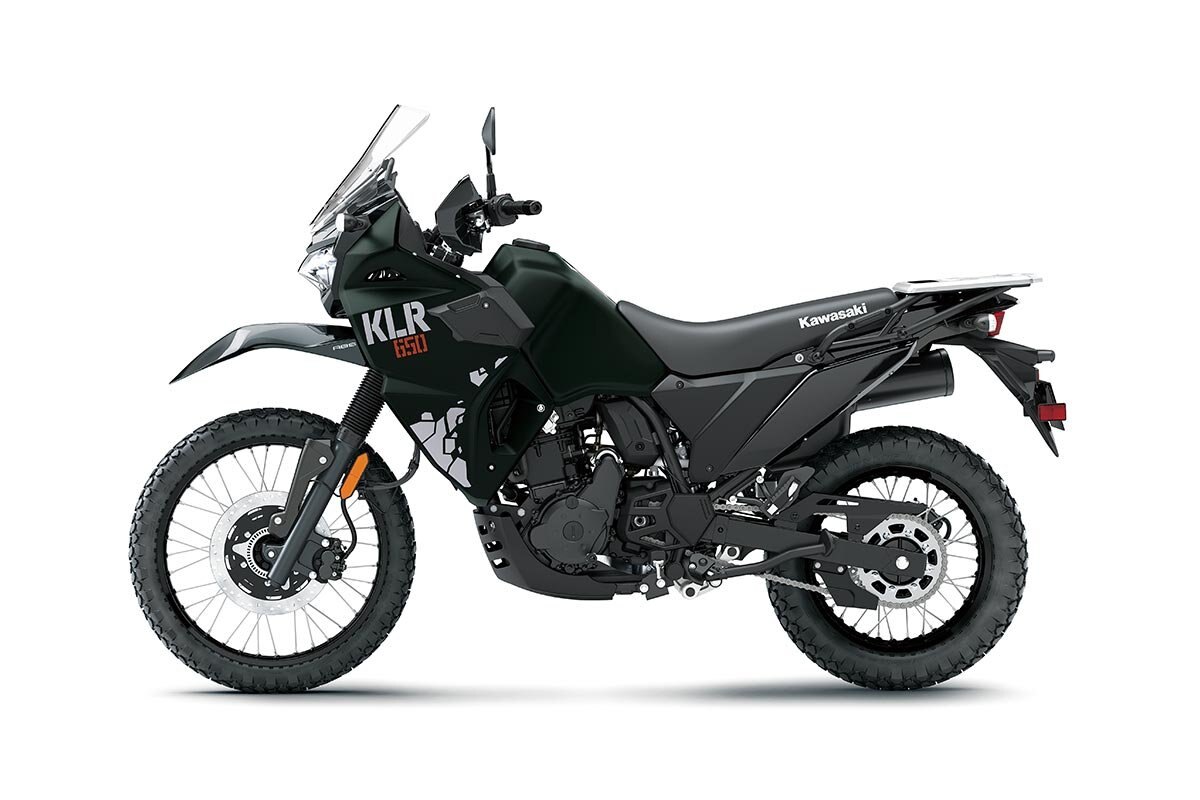 2025 Kawasaki KLR650 Metallic Matte Dark Green