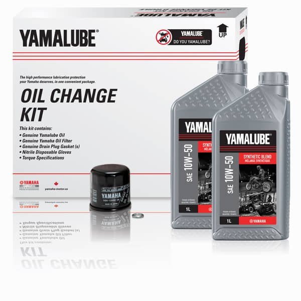 Yamalube® 10W 50 SYNTHETIC BLEND OIL CHANGE KIT MC (4 L)