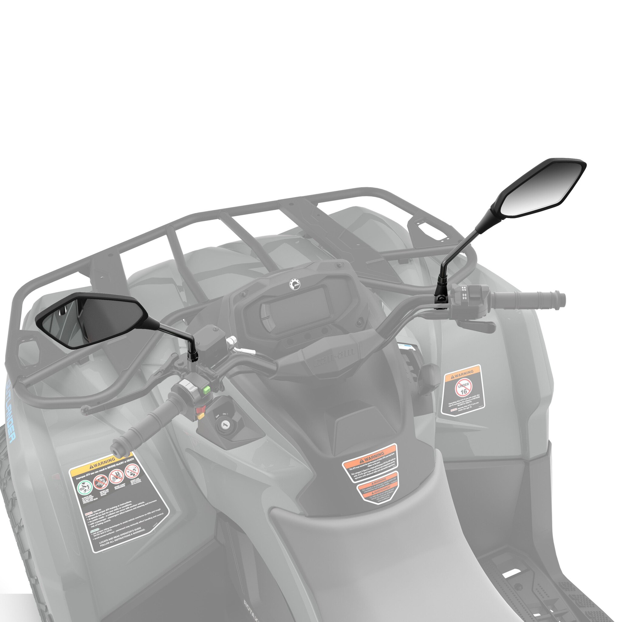 Handlebar Mirror Kit For Can Am ATV