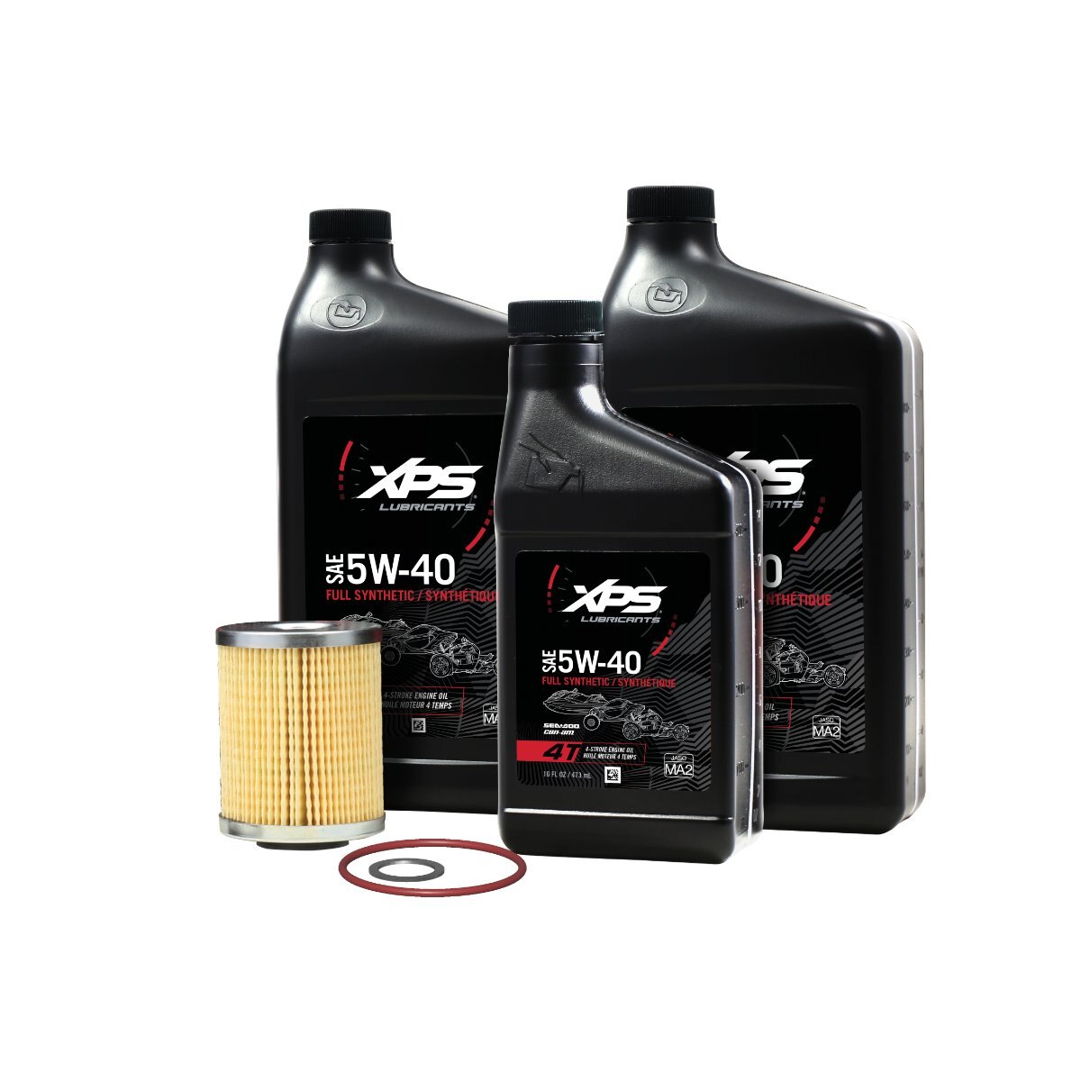 5W 40 Synthetic Oil Change Kit for Can Am ATV/SSV Rotax 650 ACE Engines