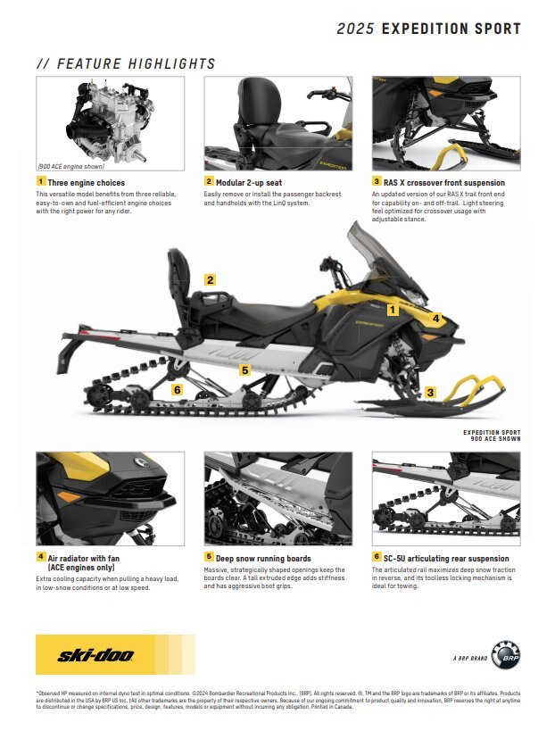 2025 Ski Doo Expedition Sport 600 EFI