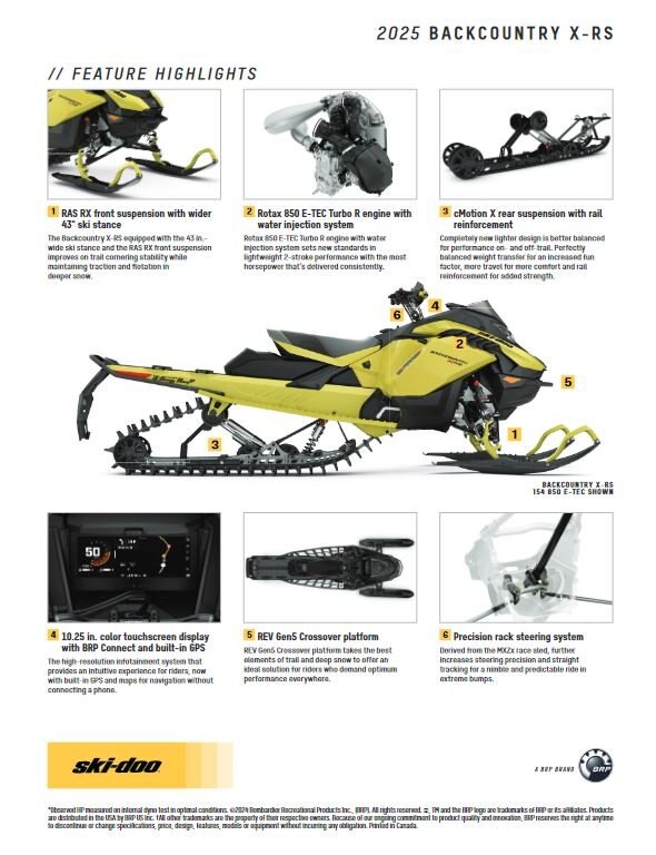 2025 Ski Doo Backcountry XRS 850 146