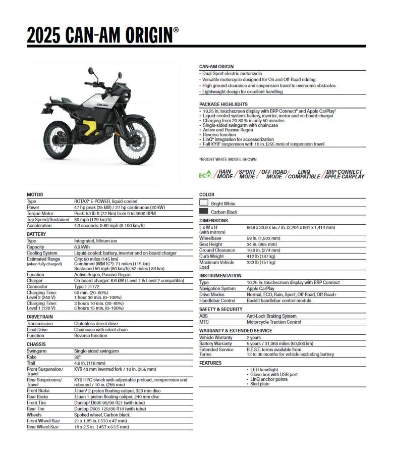 2025 Can Am Origin