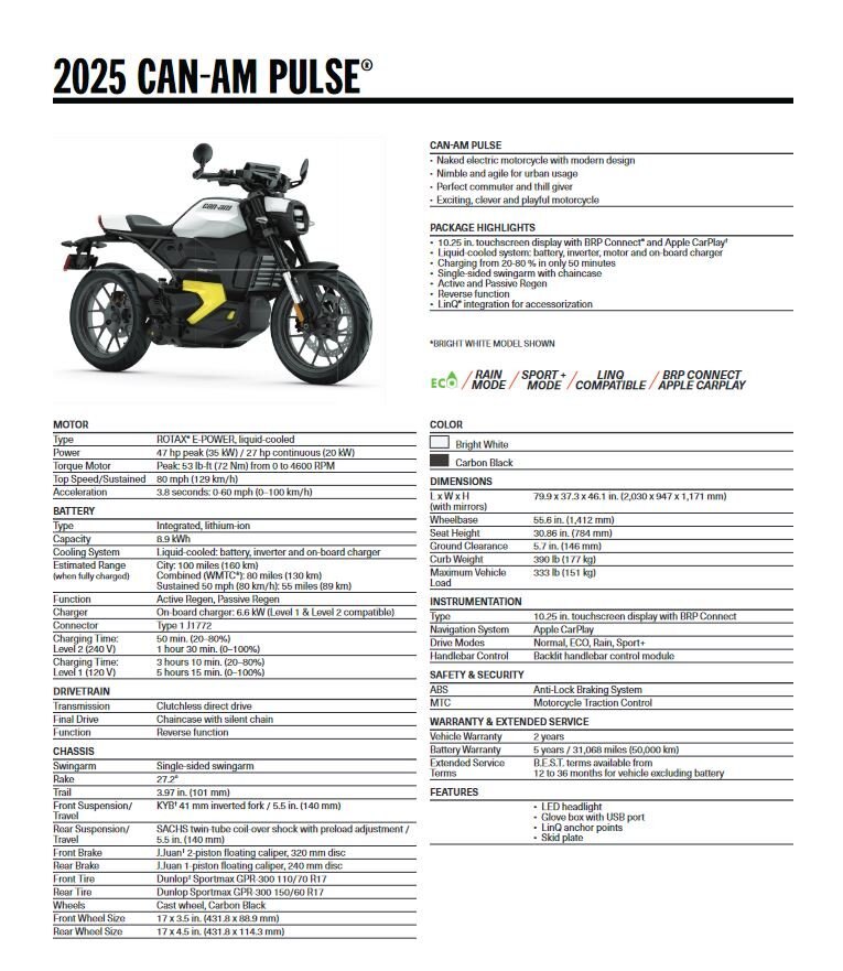 2025 Can Am Pulse