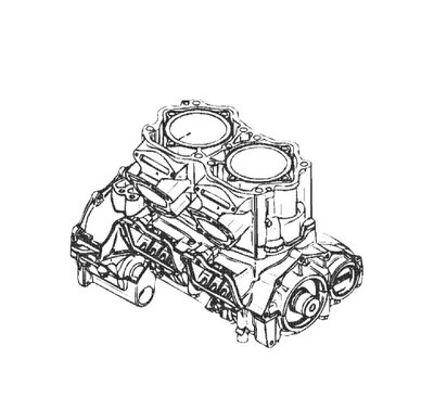SEA-DOO REBUILT 947 (951) SHORTBLOCK FOR VARIOUS '98 - '02 CARB MODELS 421000562