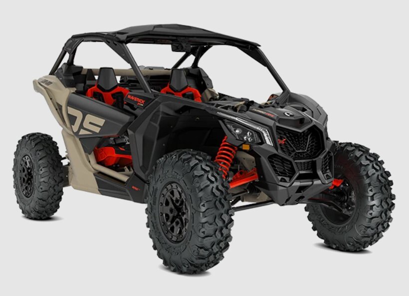 2023 Can-Am MAVERICK X3 X DS TURBO RR 64 desert-tan-carbon-black-magma-red