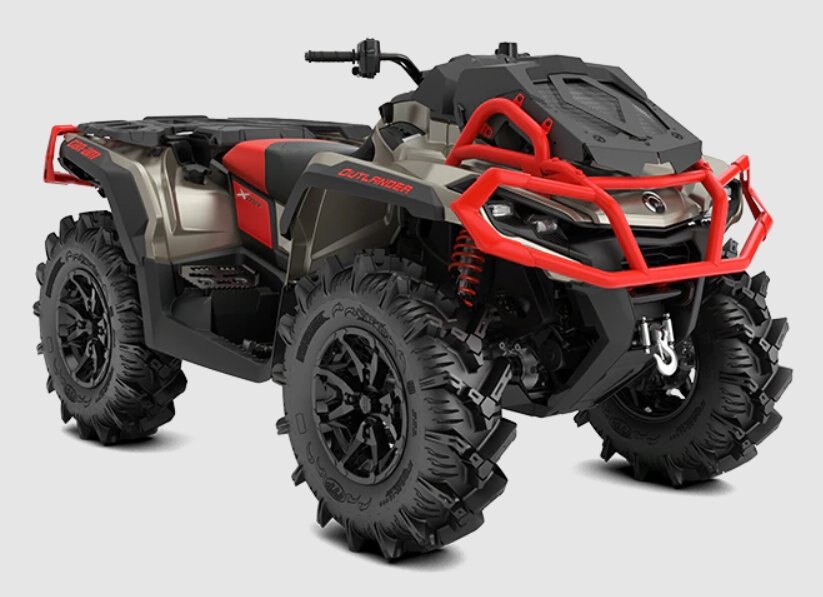 2023 Can-Am OUTLANDER X MR 1000R liquid-titanium-can-am-red