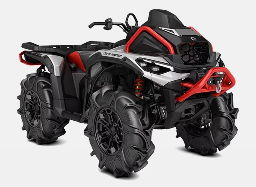 2025 Can-Am Outlander X MR 1000R Hyper Silver-Legion Red