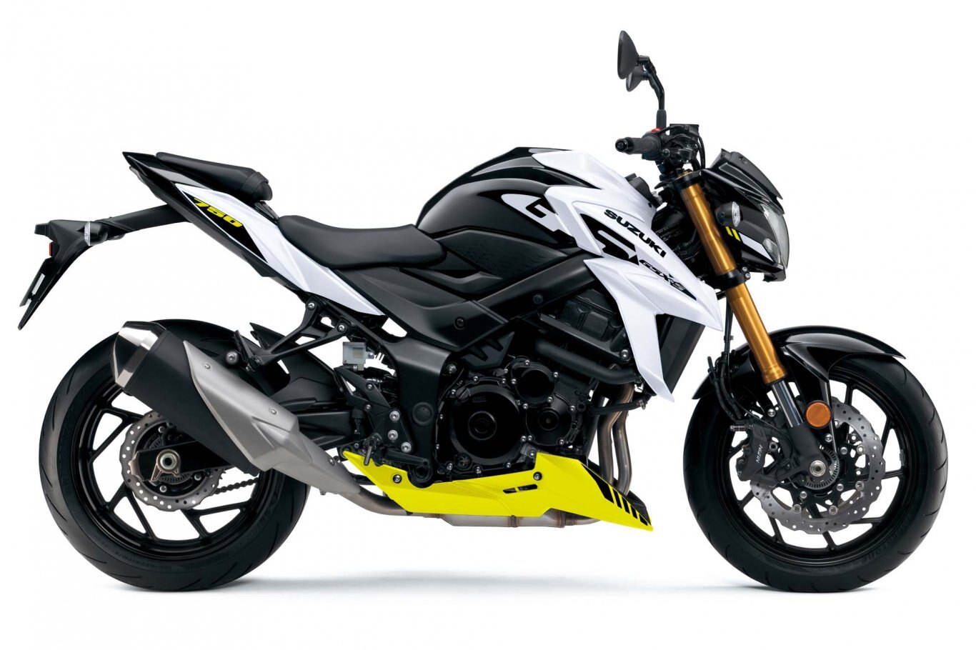 2023 Suzuki GSX-S750A Peal Brilliant White / Champion Yellow No.2