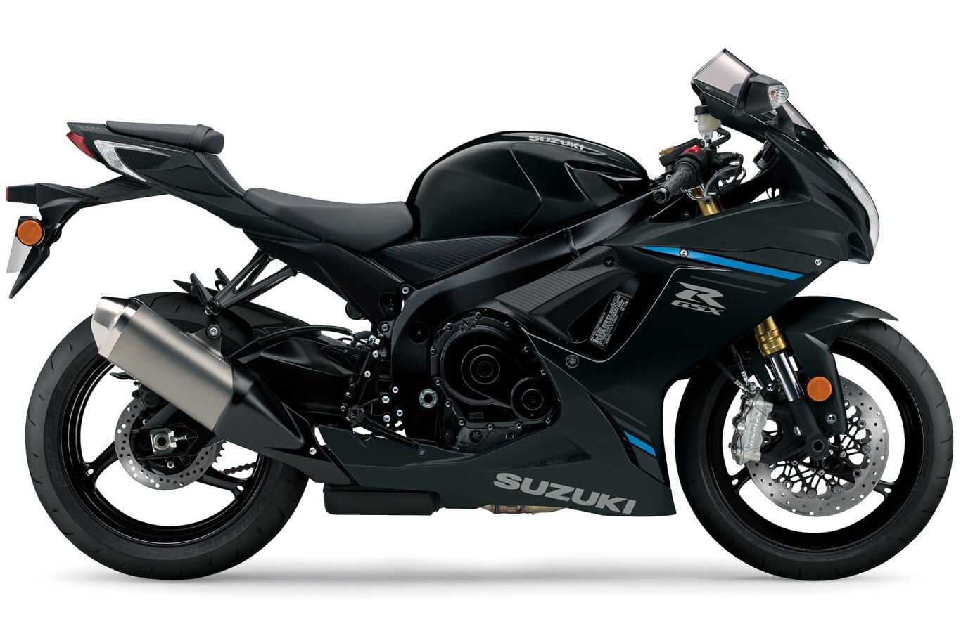 2024 Suzuki GSX-R750 Metallic Mat Black No. 2 / Glass Sparkle Black