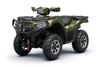 2027 Kawasaki BRUTE FORCE 750 SE Metallic Gold Sparkle Deep Green