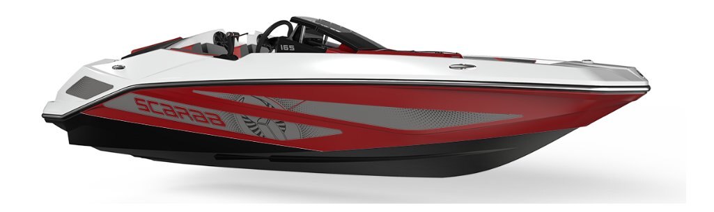 2025 Scarab 165 LX BLACK/CRIMSON RED