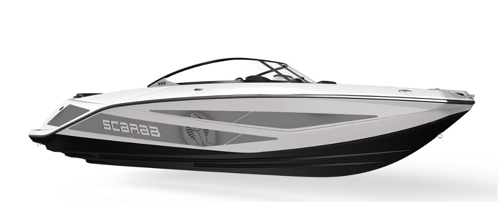 2025 Scarab 255 LX  BLACK/PEARL GRAY