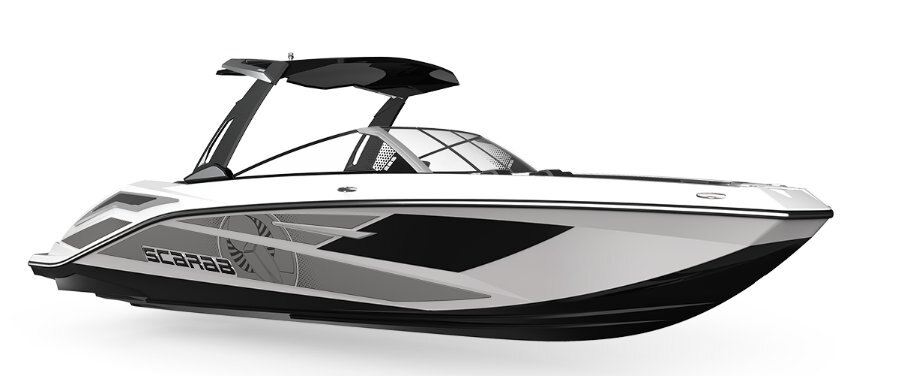 2025 Scarab 285 LX  BLACK/PEARL GRAY