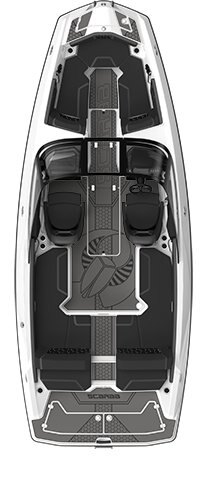 2025 Scarab 215 LX WAKE  BLACK/PEARL GRAY