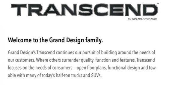 2020 Grand Design Transcend 29TBS