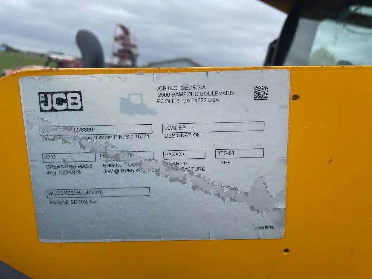 2018 JCB 3TS 8T