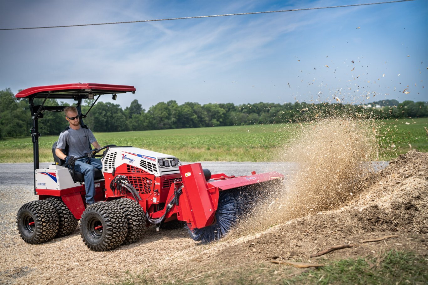 Ventrac KJ520 Narrow Snow BROOM