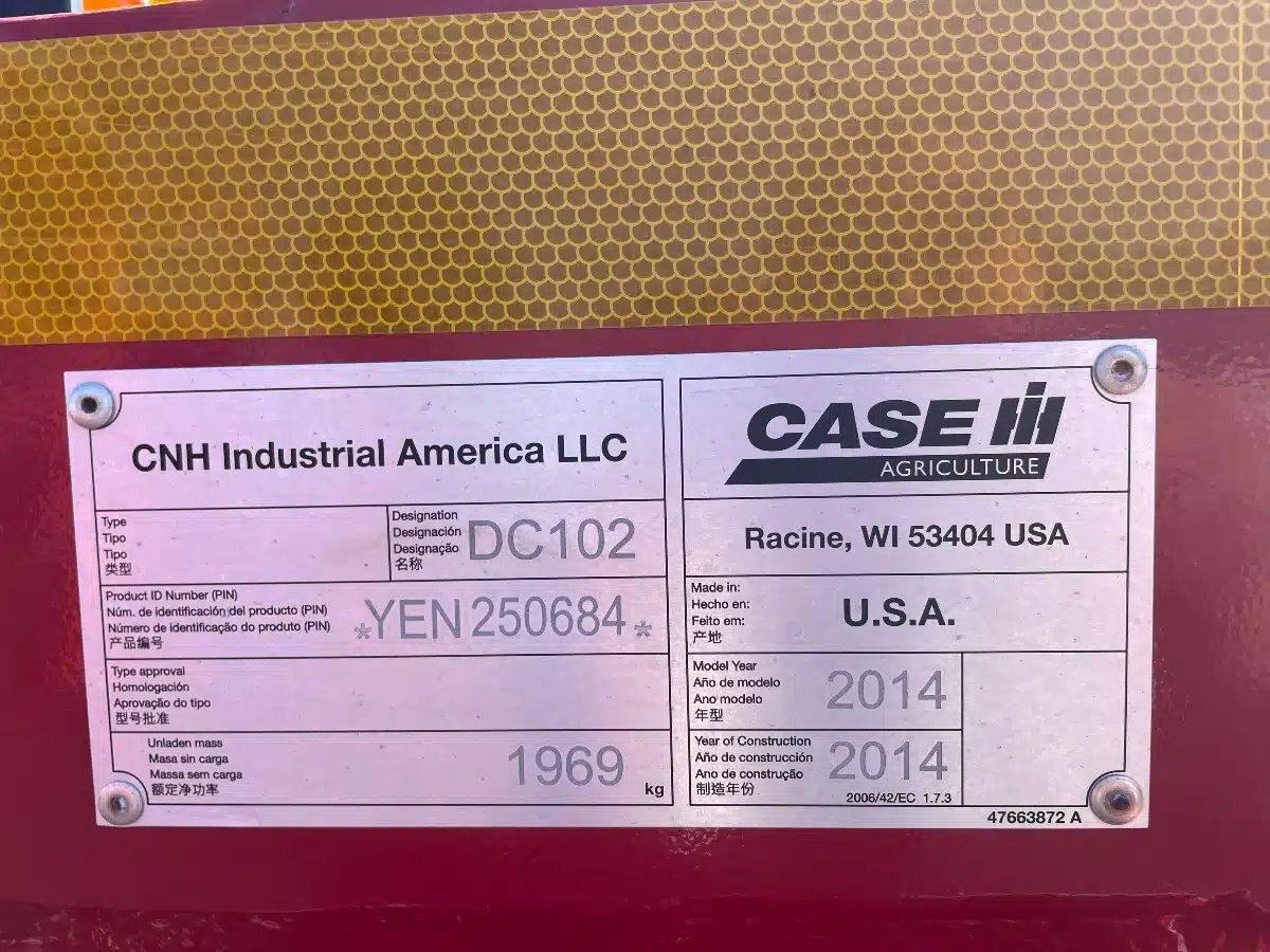 2014 Case IH DC102
