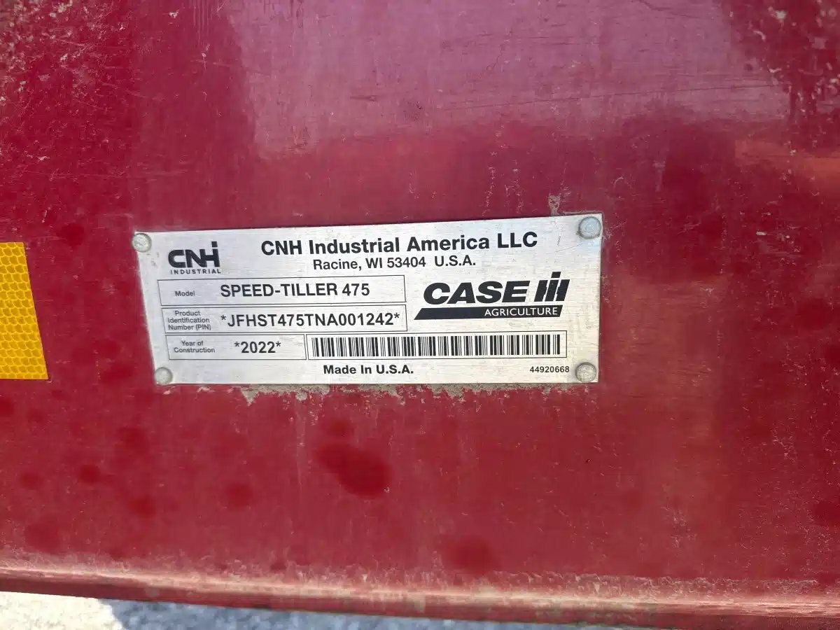 2021 Case IH SPEED TILLER 475