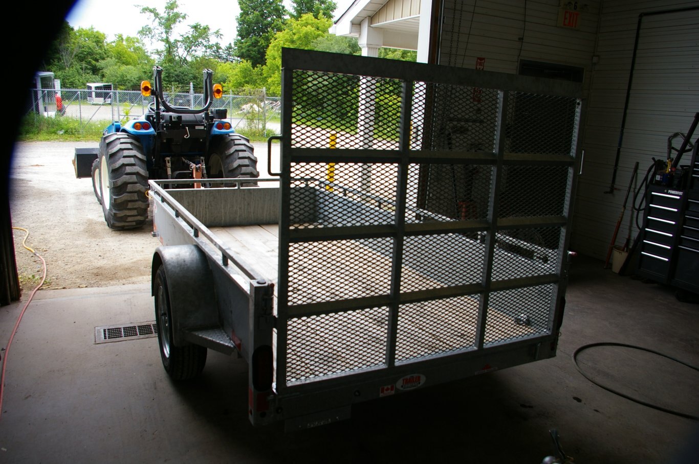 2024 5X10 UTILITY TRAILER, SINGLE AXLE, GALVANIZED, GALVANIZED, SILVER, 2990GVWR 