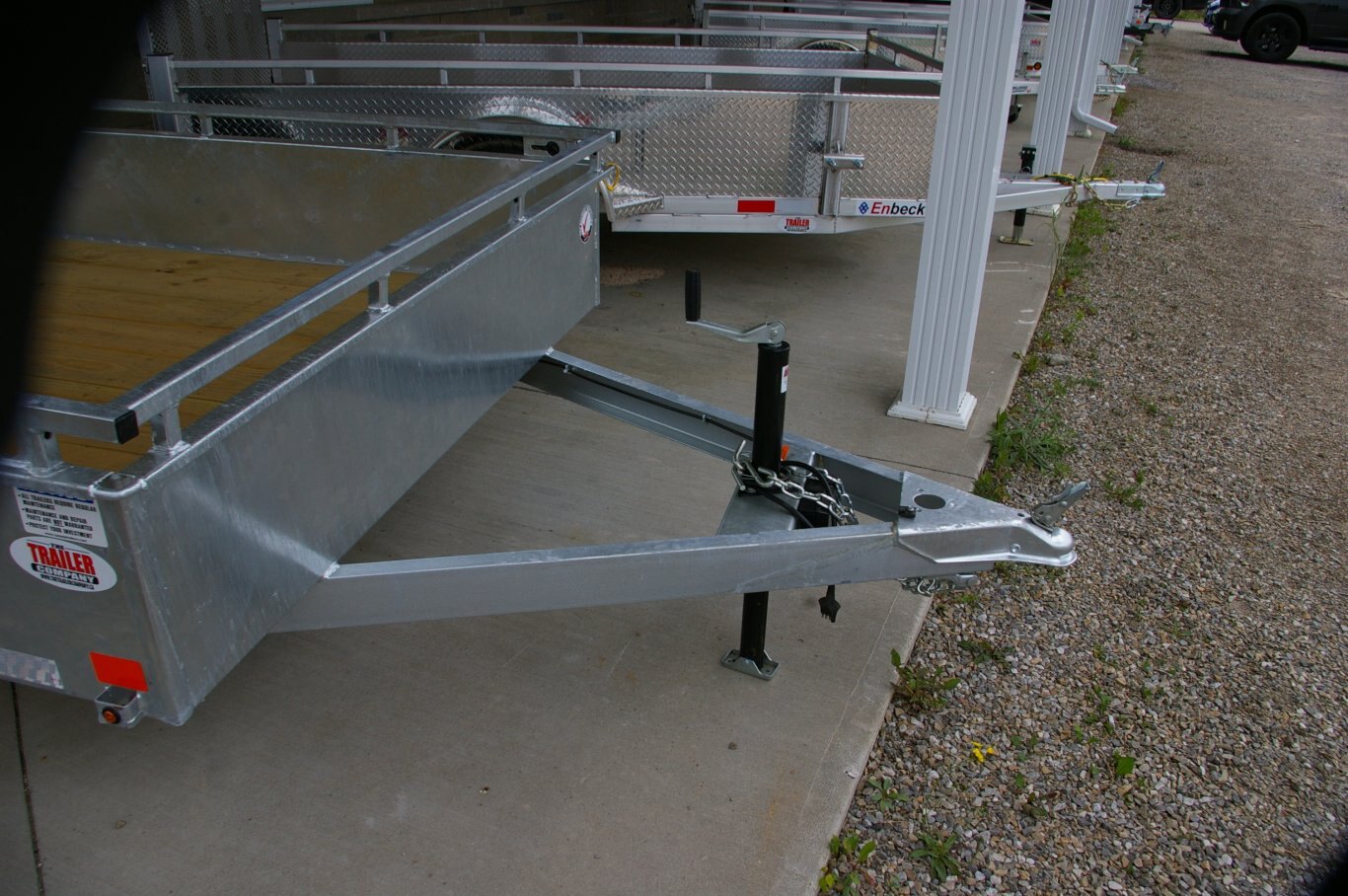 2024 6X10 UTILITY TRAILER, SINGLE AXLE, GALVANIZED W/SPRING ASSIST RAMP, GALVANIZED, SILVER, 2990GVWR 