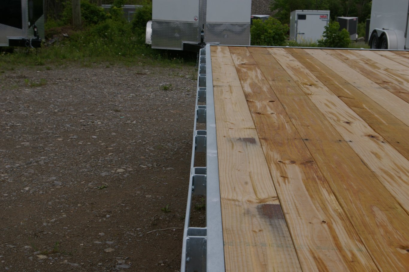 2024 102X20 DECKOVER TRAILER, TANDEM AXLE, GALVANIZED, GALVANIZED, SILVER, 14000GVWR 