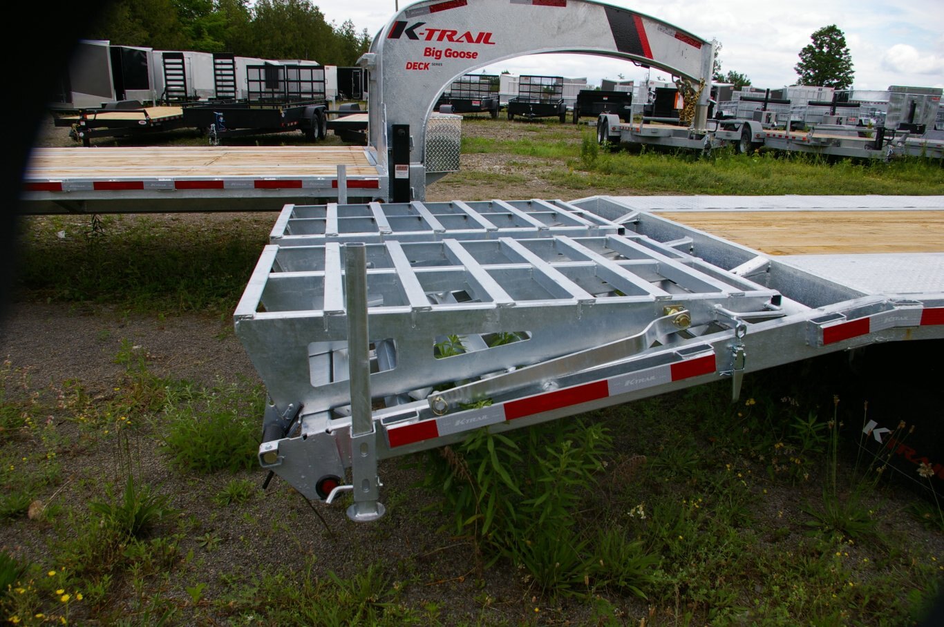 2024 102X305 DECKOVER TRAILER, TANDEM AXLE, GALVANIZED, GALVANIZED, SILVER, 35250GVWR 