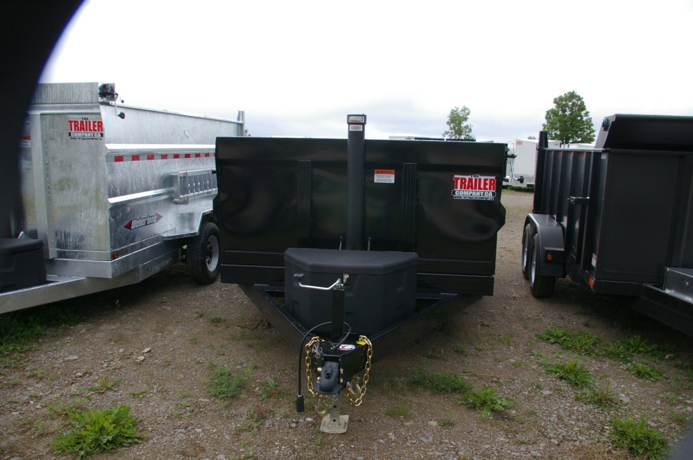 2024 6.5X14 DUMP TRAILER, TANDEM AXLE, STEEL, BLACK, 15652GVWR